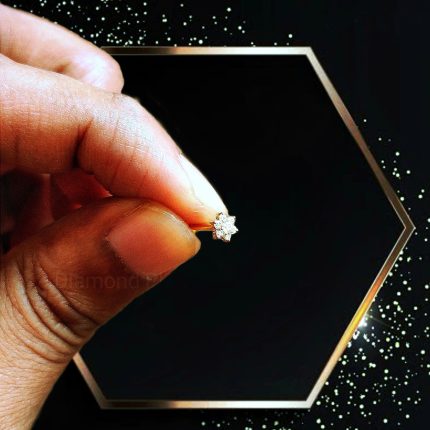 Hallmarked 7 Stone Nosepin 8ct (Small Size)