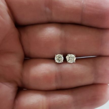 Hallmarked 1 Stone Nosepin 8ct (Big size)