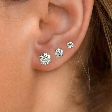 1 Stone Earpin (6 Pieces)