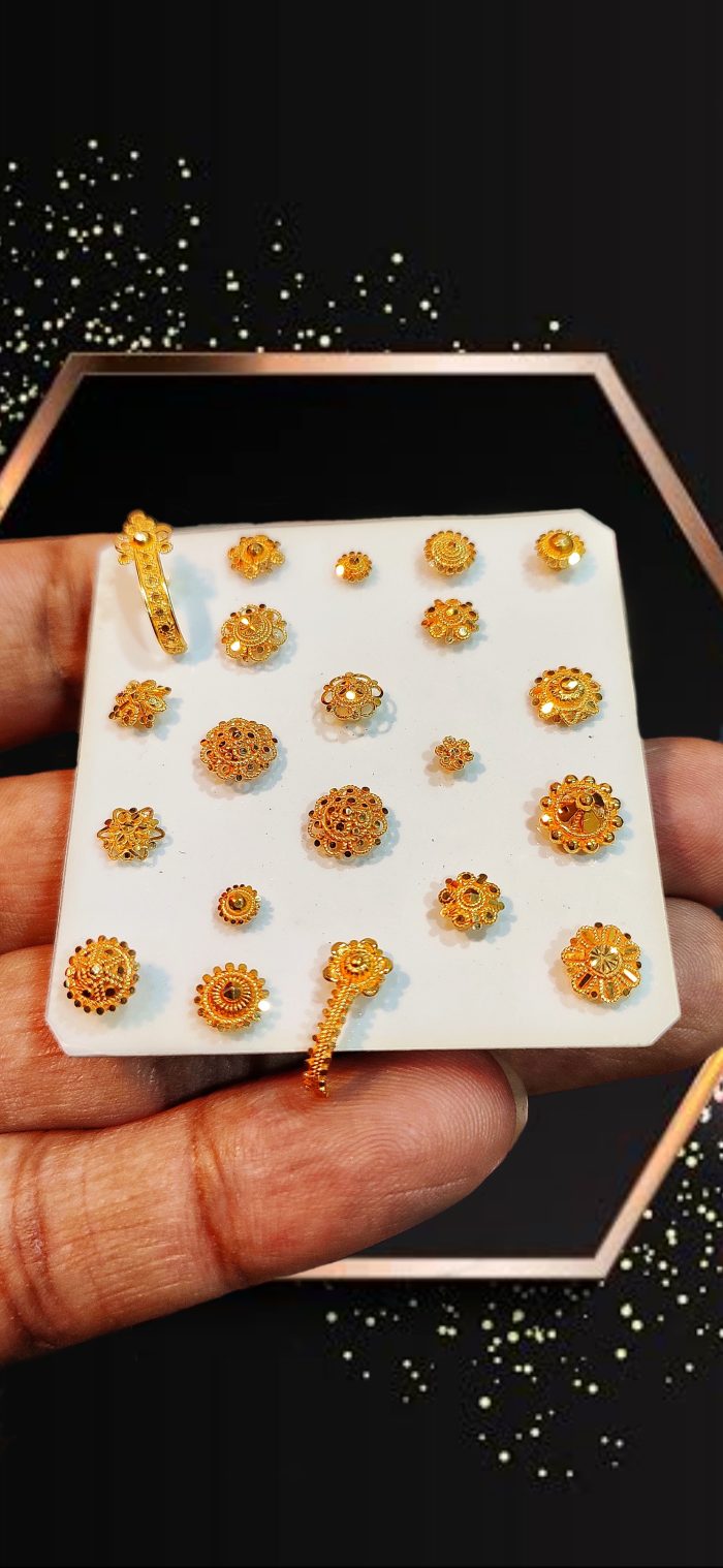 100% Pure Lab Certified Hallmarked 18 Carat Gold Nosepin (price not mentioned)