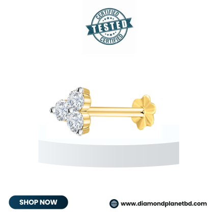 3 Stone Small Size Nosepin (5ct)